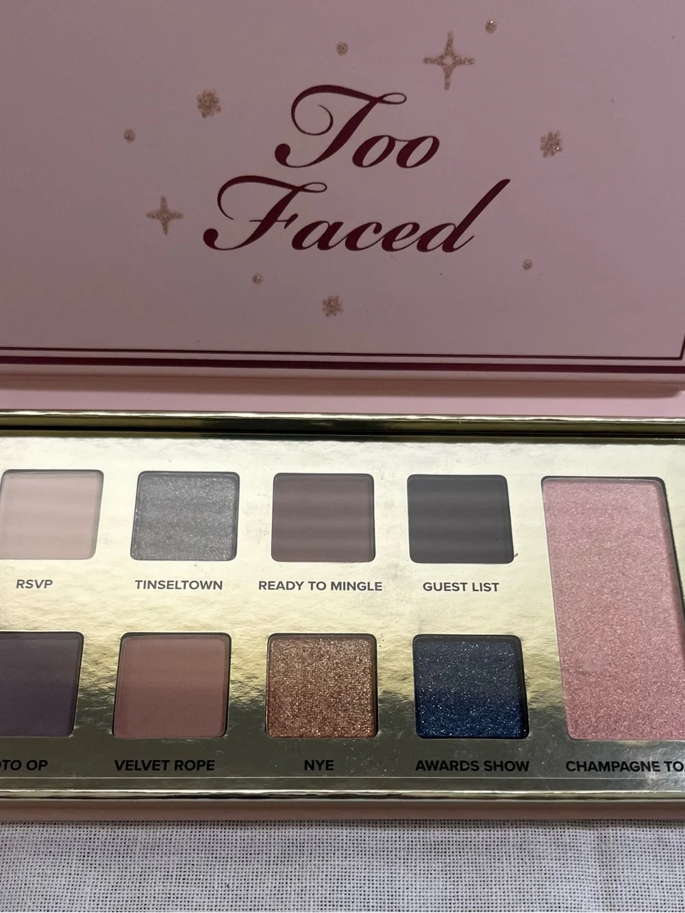Too Faced Pop The Cork Eyeshadow Palette with Pink Lip Gloss